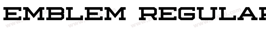 Emblem Regular字体转换